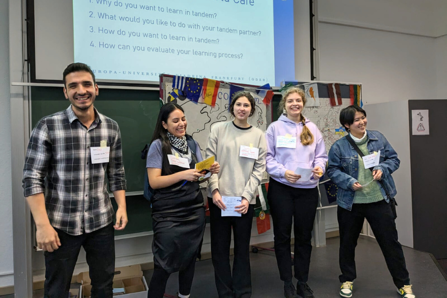 Students of the Viadrina University during the Language Tandem Meeting