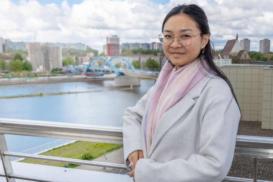 ERUA student Yafei Navarro at the ERUA Meeting at the Viadrina